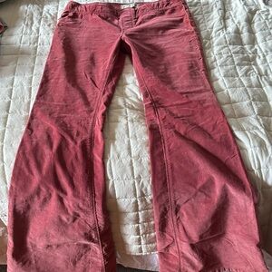 Free people pink corduroy flare pants